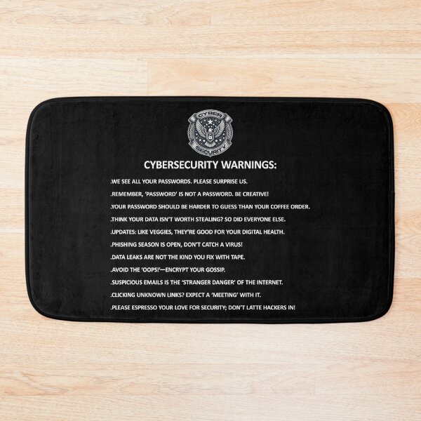 Item preview, CyberSecurity Warnings Funny Stuff designed and sold by SportsT-Shirts.