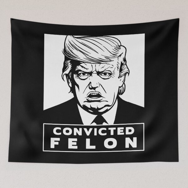 Item preview, Trump Convicted Felon 45 designed and sold by ProtestDonald.