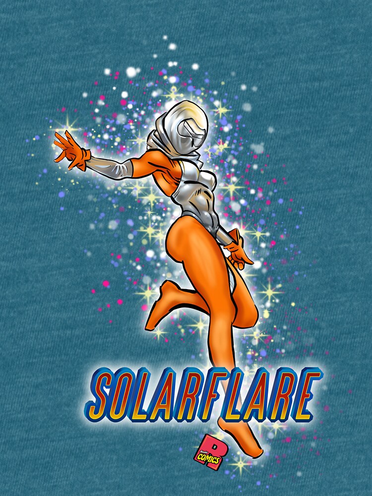 Thumbnail 7 of 7, Tri-blend T-Shirt, solarFlare designed and sold by RosalesComics.
