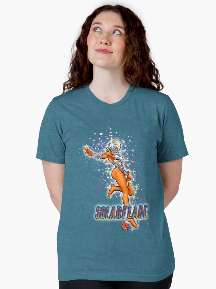 Thumbnail 2 of 7, Tri-blend T-Shirt, solarFlare designed and sold by RosalesComics.