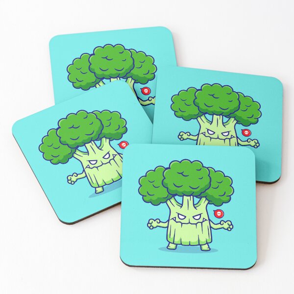 Item preview, "Cute Broccoli Monster: Adorable Halloween Cartoon Vector Icon" designed and sold by hjian8219.