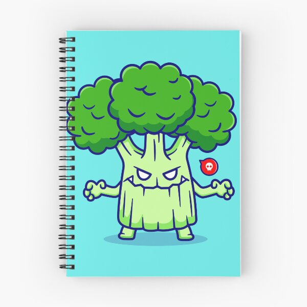 Item preview, "Cute Broccoli Monster: Adorable Halloween Cartoon Vector Icon" designed and sold by hjian8219.