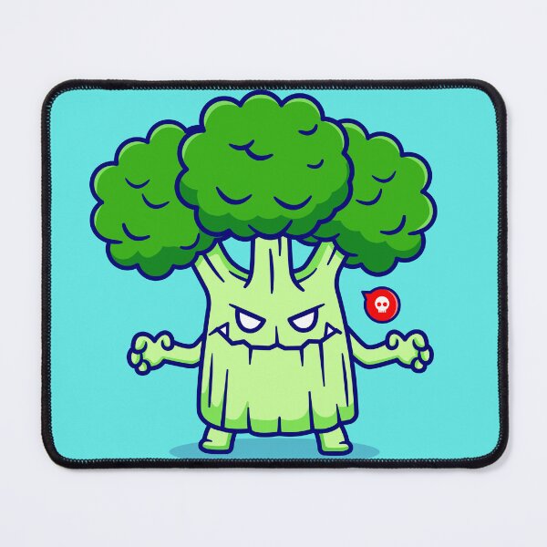 Item preview, "Cute Broccoli Monster: Adorable Halloween Cartoon Vector Icon" designed and sold by hjian8219.