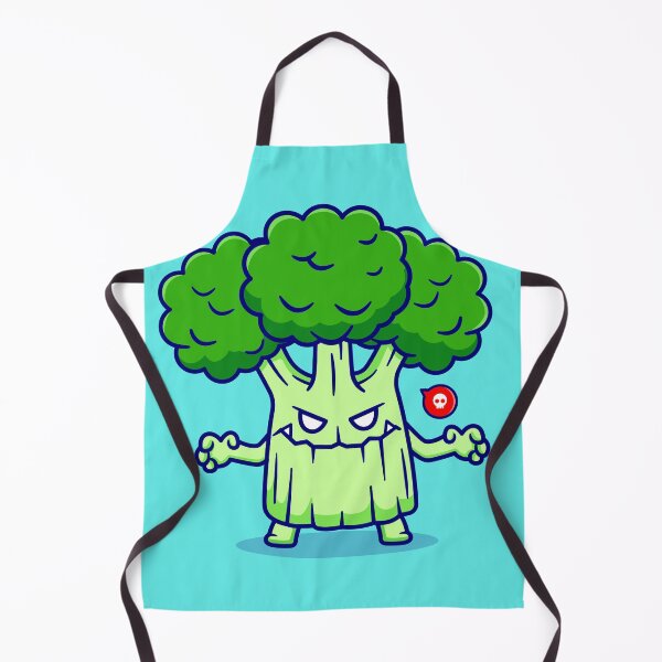 Item preview, "Cute Broccoli Monster: Adorable Halloween Cartoon Vector Icon" designed and sold by hjian8219.