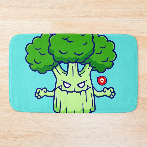 Item preview, "Cute Broccoli Monster: Adorable Halloween Cartoon Vector Icon" designed and sold by hjian8219.