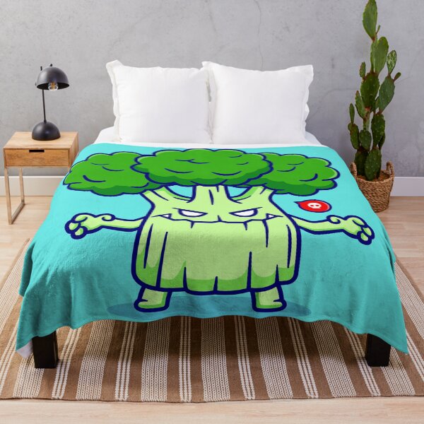 Item preview, "Cute Broccoli Monster: Adorable Halloween Cartoon Vector Icon" designed and sold by hjian8219.