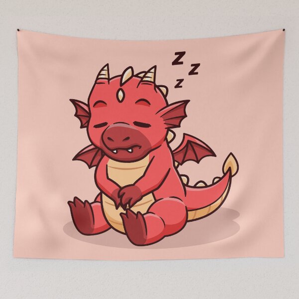 Item preview, Game of Thrones Cute Dragon Sleeping: Adorable Cartoon Vector Icon" designed and sold by hjian8219.