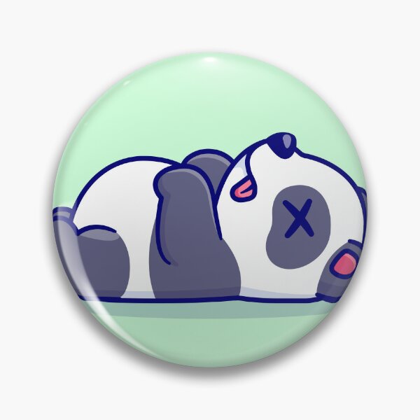 Item preview, "Kung Fu Panda Cute Panda Sleeping: Cartoon Vector Icon Illustration" designed and sold by hjian8219.