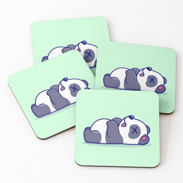 Item preview, "Kung Fu Panda Cute Panda Sleeping: Cartoon Vector Icon Illustration" designed and sold by hjian8219.