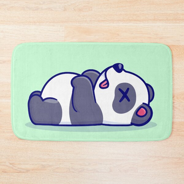 Item preview, "Kung Fu Panda Cute Panda Sleeping: Cartoon Vector Icon Illustration" designed and sold by hjian8219.