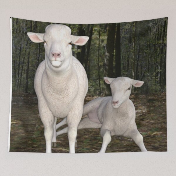 Item preview, Realistic Looking Sheep and Lamb designed and sold by KDStout.