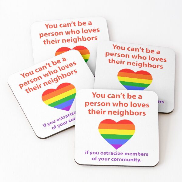 Item preview, Be a person who loves their neighbors  designed and sold by Rachel the Artist .