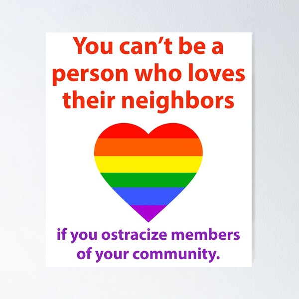 Item preview, Be a person who loves their neighbors  designed and sold by Rachel the Artist .