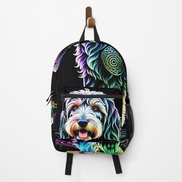 Item preview, Neon Labradoodle Dog Swirls designed and sold by Wags & Tails.