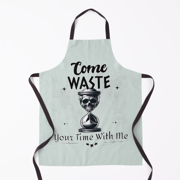 Item preview, Come Waste Your time With Me Hourglass Skull  designed and sold by AuroraXGreen.