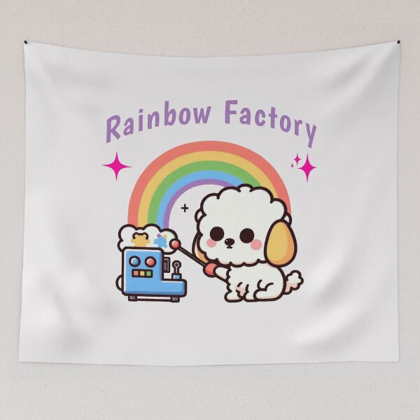 Item preview, rainbow factory Poodle designed and sold by LemuellTrends.