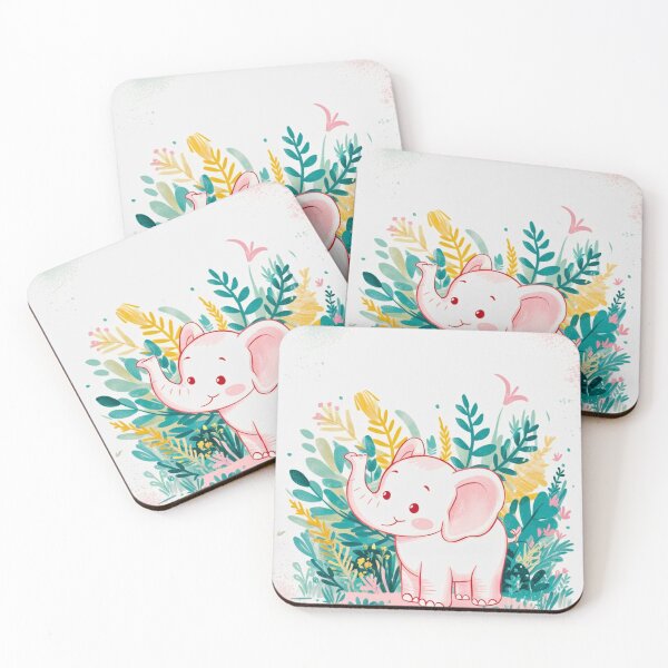 Item preview, Cute Elephant. Little elephant, colorful elephant, elephant drawing designed and sold by ElephantVibes.