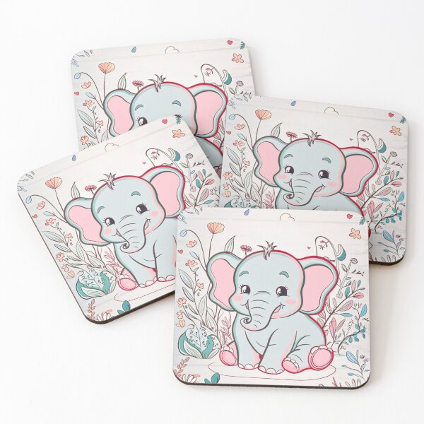 Item preview, Cute Elephant. Little elephant, colorful elephant, elephant drawing designed and sold by ElephantVibes.
