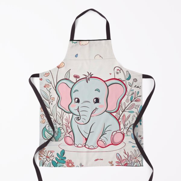 Item preview, Cute Elephant. Little elephant, colorful elephant, elephant drawing designed and sold by ElephantVibes.