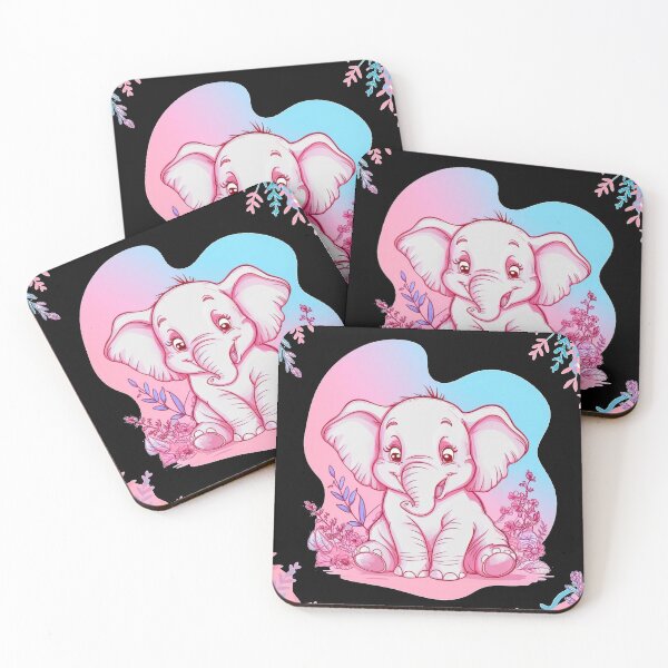 Item preview, Cute Elephant. Little elephant, colorful elephant, elephant drawing designed and sold by ElephantVibes.