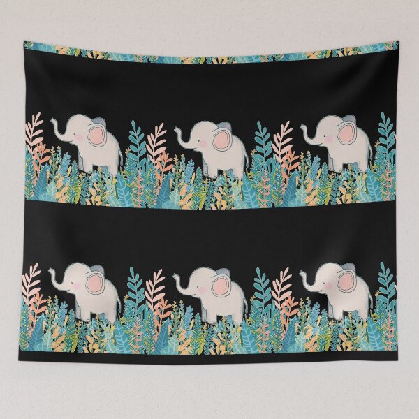 Item preview, Cute Elephant. Little elephant, colorful elephant, elephant drawing designed and sold by ElephantVibes.