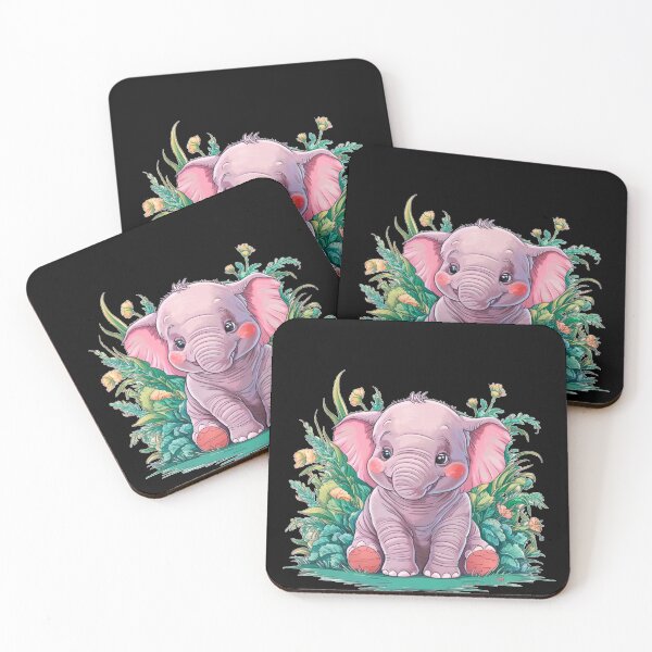 Item preview, Cute Elephant. Little elephant, colorful elephant, elephant drawing designed and sold by ElephantVibes.