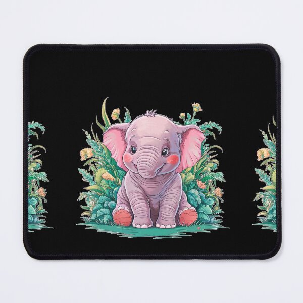 Item preview, Cute Elephant. Little elephant, colorful elephant, elephant drawing designed and sold by ElephantVibes.