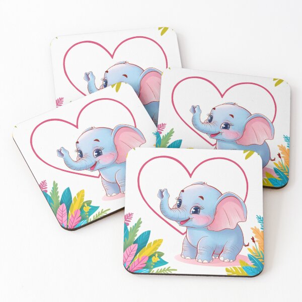 Item preview, Cute Elephant. Little elephant, colorful elephant, elephant drawing designed and sold by ElephantVibes.
