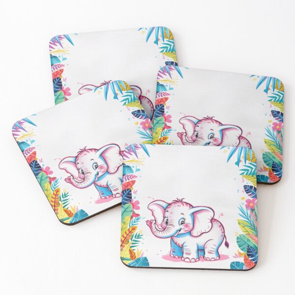 Item preview, Cute Elephant. Little elephant, colorful elephant, elephant drawing designed and sold by ElephantVibes.
