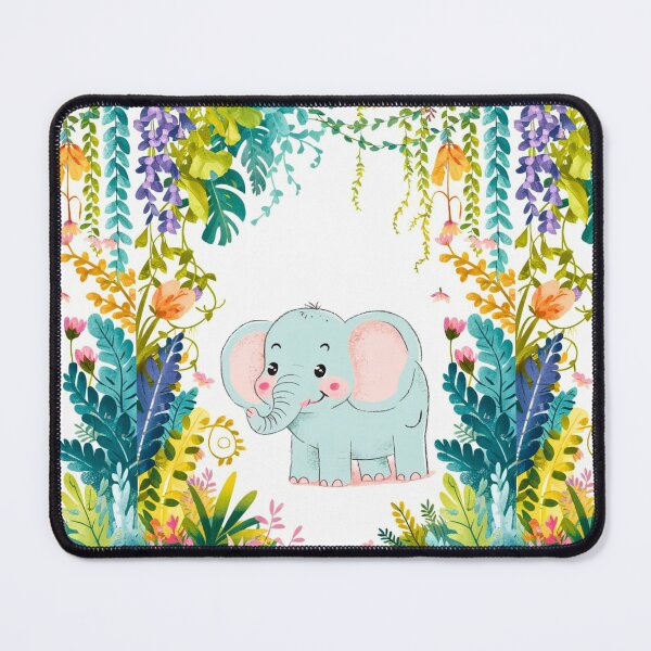 Item preview, Cute Elephant. Little elephant, colorful elephant, elephant drawing designed and sold by ElephantVibes.