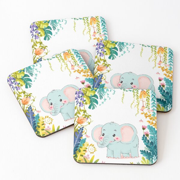 Item preview, Cute Elephant. Little elephant, colorful elephant, elephant drawing designed and sold by ElephantVibes.