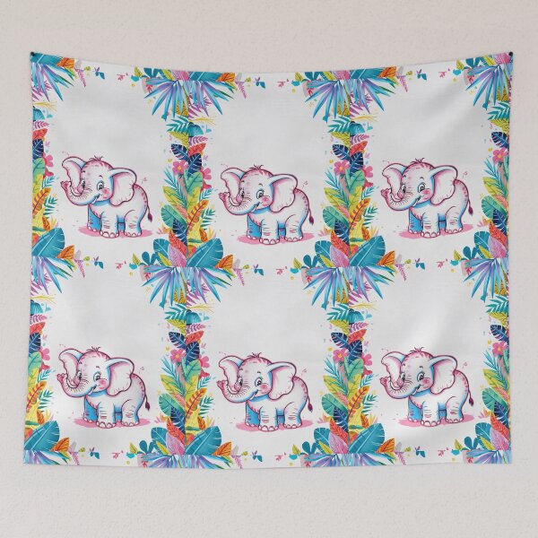 Item preview, Cute Elephant. Little elephant, colorful elephant, elephant drawing designed and sold by ElephantVibes.