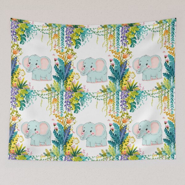 Item preview, Cute Elephant. Little elephant, colorful elephant, elephant drawing designed and sold by ElephantVibes.