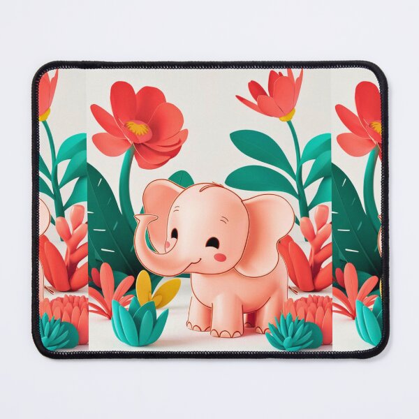 Item preview, Cute Elephant. Little elephant, colorful elephant, elephant drawing designed and sold by ElephantVibes.