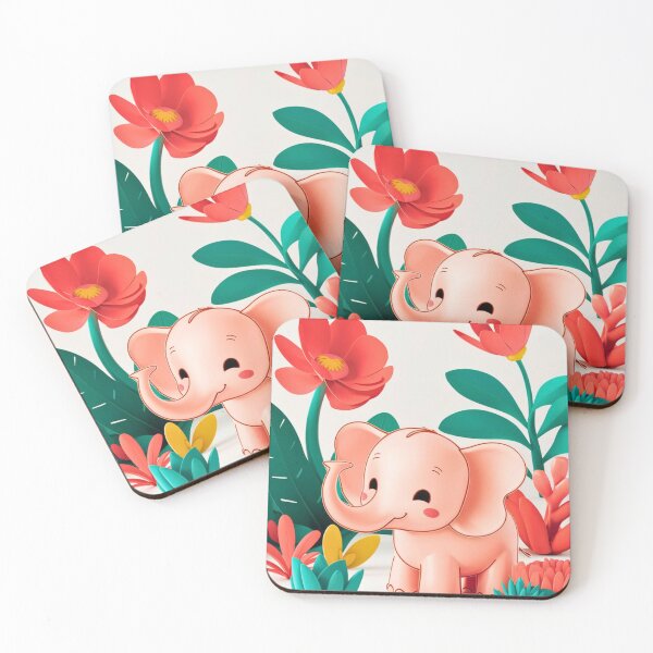 Item preview, Cute Elephant. Little elephant, colorful elephant, elephant drawing designed and sold by ElephantVibes.