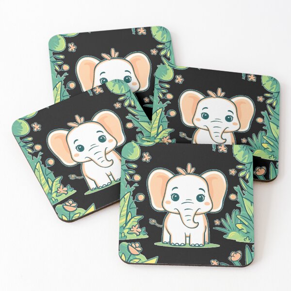 Item preview, Cute Elephant. Little elephant, colorful elephant, elephant drawing designed and sold by ElephantVibes.