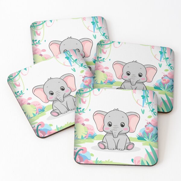 Item preview, Cute Elephant. Little elephant, colorful elephant, elephant drawing designed and sold by ElephantVibes.