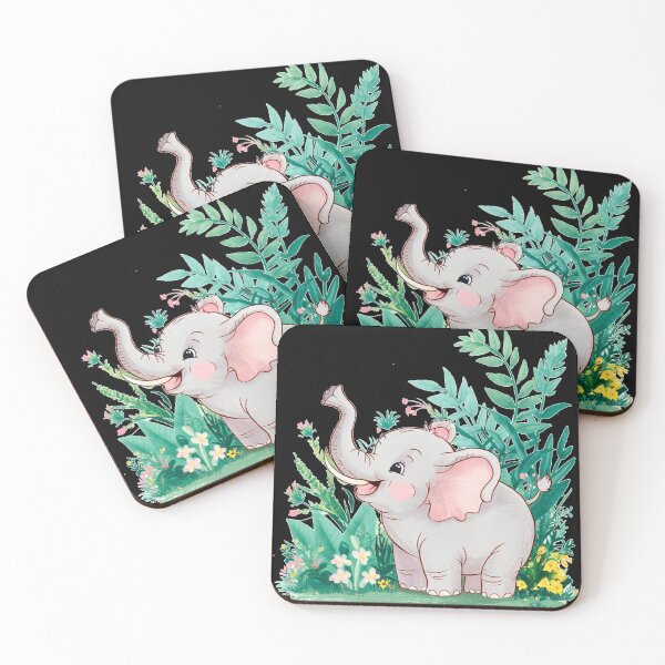 Item preview, Cute Elephant. Little elephant, colorful elephant, elephant drawing designed and sold by ElephantVibes.