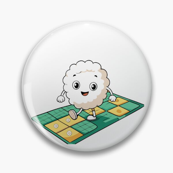 Item preview, Fluffy Cauliflower's Hopscotch Adventure designed and sold by omerfdln34.