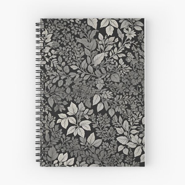 Item preview, Black and Grey Nature Leaves Pattern designed and sold by Ninjakandy.