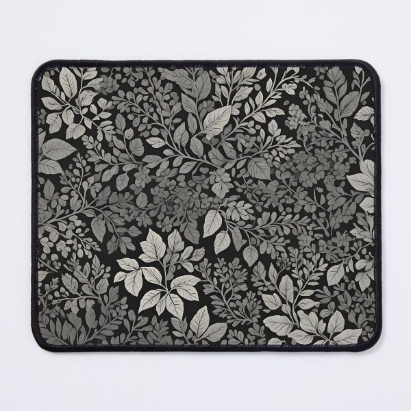 Item preview, Black and Grey Nature Leaves Pattern designed and sold by Ninjakandy.