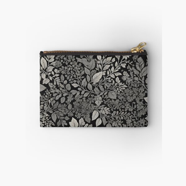 Aperçu de l'œuvre Motif de feuilles naturelles noires et grises créée et vendue par Ninjakandy.