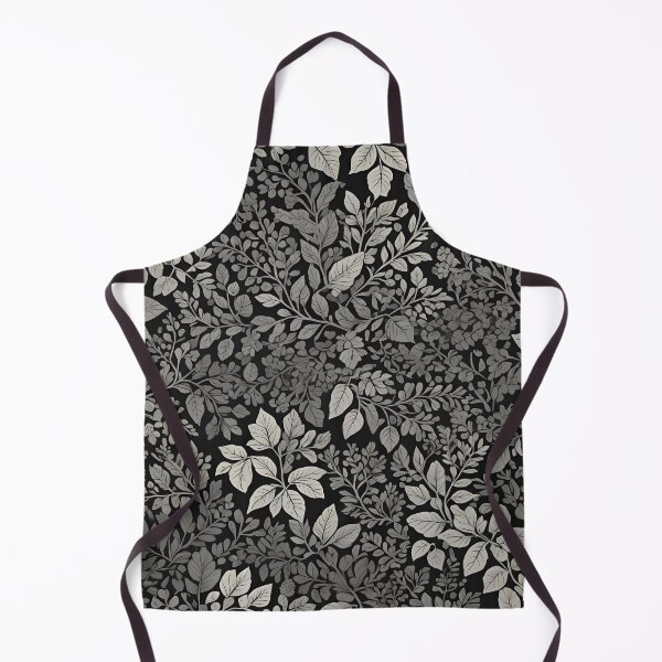Aperçu de l'œuvre Motif de feuilles naturelles noires et grises créée et vendue par Ninjakandy.