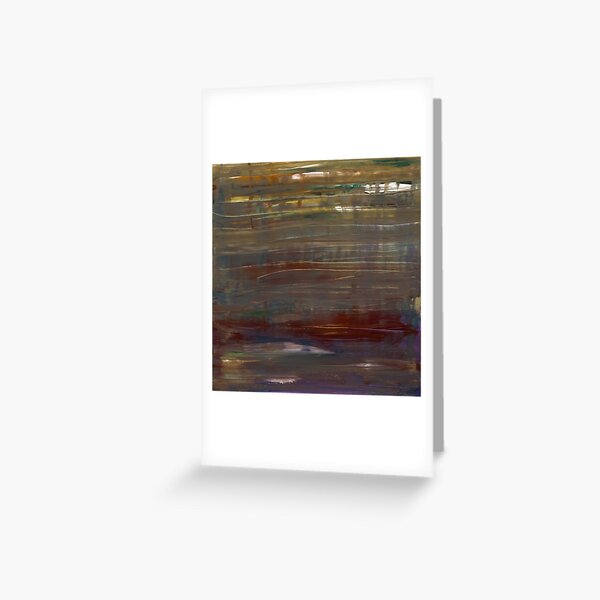 Foggy Day - Brown Red Greeting Card