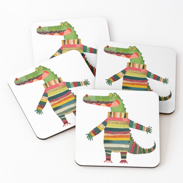 Item preview, Monsieur Crocodile - Kid’s Collage Art designed and sold by LittleDreamsCo.