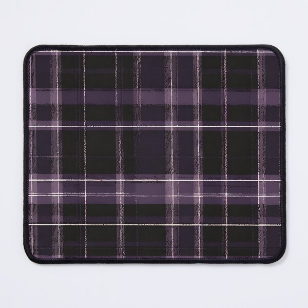 Item preview, Black and Purple Grunge Tartan Print Pattern designed and sold by Ninjakandy.