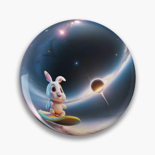 Item preview, Cowabunga Bunnies in Space 22, Surfing the Event Horizon designed and sold by Randall Bennett.
