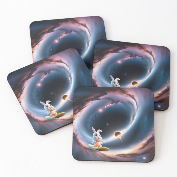 Item preview, Cowabunga Bunnies in Space 22, Surfing the Event Horizon designed and sold by Randall Bennett.