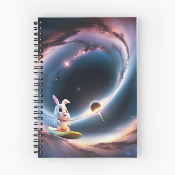 Item preview, Cowabunga Bunnies in Space 22, Surfing the Event Horizon designed and sold by Randall Bennett.