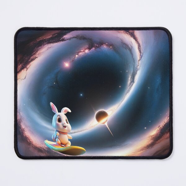 Item preview, Cowabunga Bunnies in Space 22, Surfing the Event Horizon designed and sold by Randall Bennett.